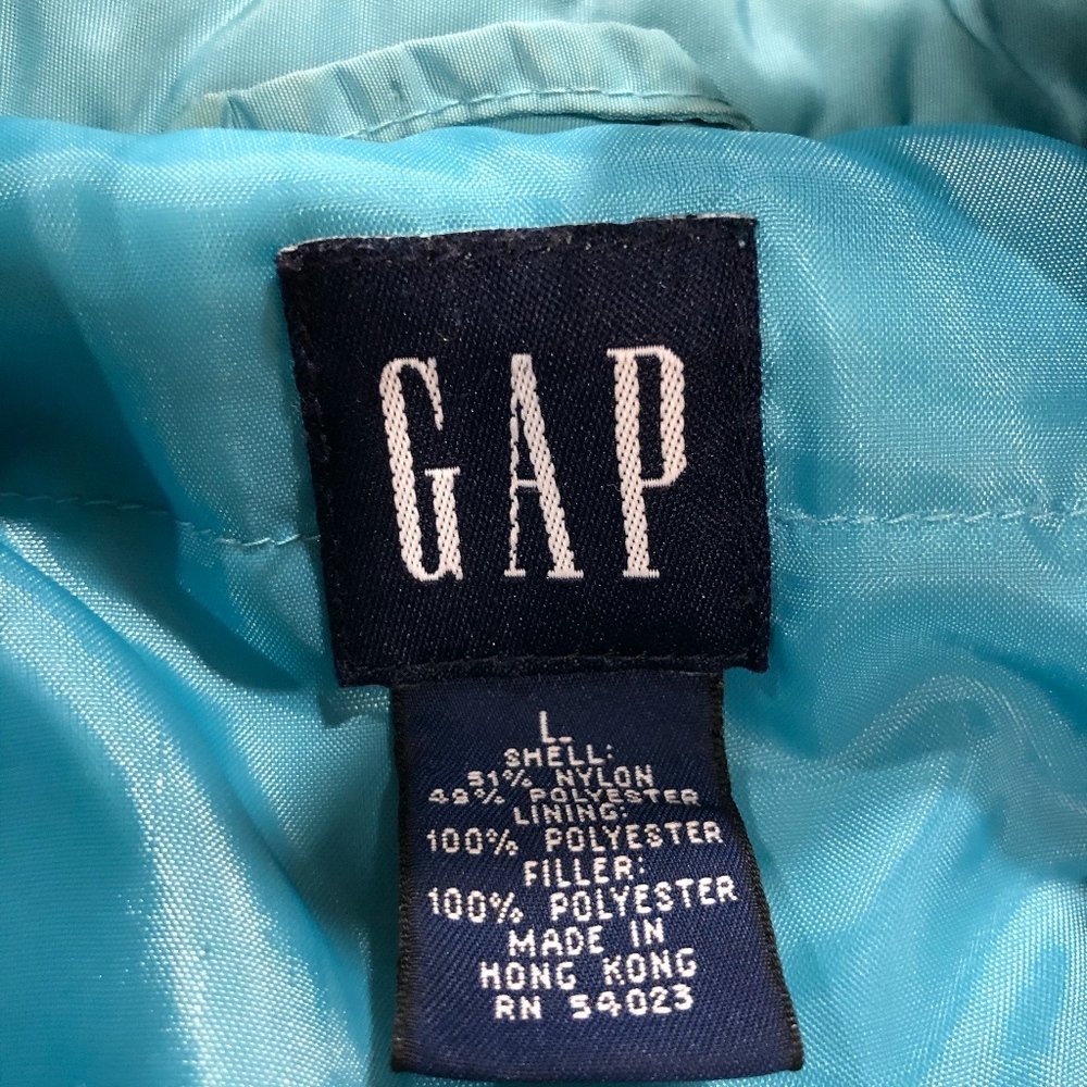 **Gap* Blue Button Down Jacket Coat Size L - image 6